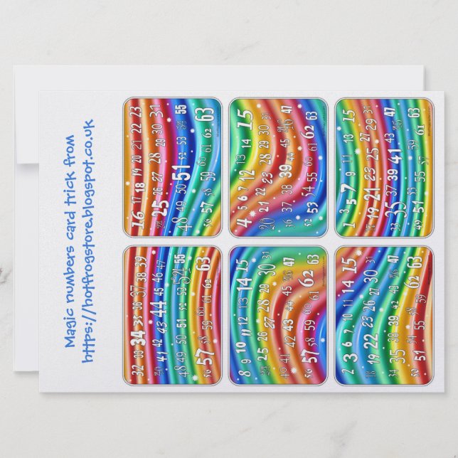 Magic Numbers Card-trick från Hett Frog Graphics (Framsida)
