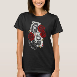 Magic Occult Skull Queen Spades Kung Hearts Ro T Shirt