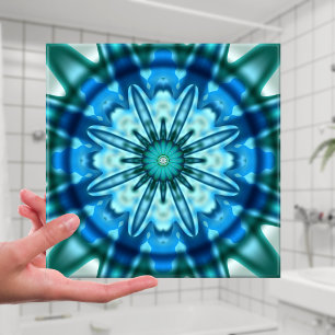 Magic Ocean Fractal Art Tile Kakelplatta