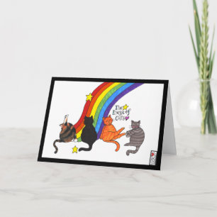 Magic of Cats Card, transparent bakgrund Kort
