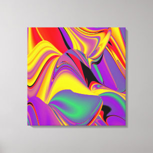 Magic of Färg Abstrakt 3D Rainbowart Canvas
