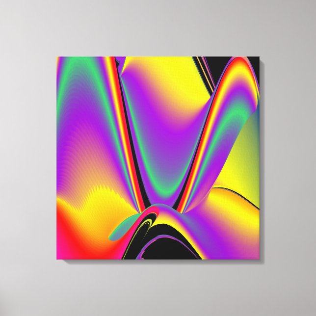 Magic of Färg Abstrakt 3D Rainbowart Canvastryck (Framsida)
