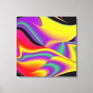 Magic of Färg Abstrakt 3D Rainbowart Canvastryck