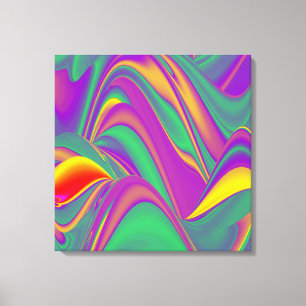 Magic of Färg Abstrakt 3D Rainbowart Canvastryck