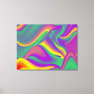 Magic of Färg Abstrakt 3D Rainbowart Canvastryck