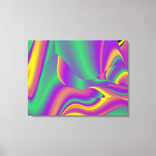 Magic of Färg Abstrakt 3D Rainbowart Canvastryck