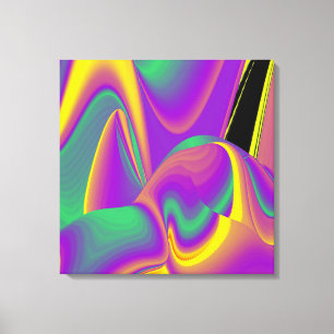 Magic of Färg Abstrakt 3D Rainbowart Canvastryck