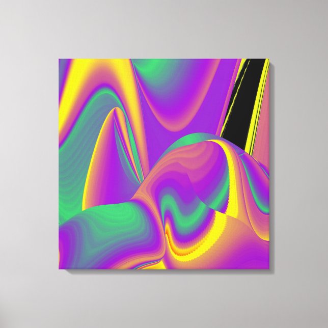 Magic of Färg Abstrakt 3D Rainbowart Canvastryck (Framsida)