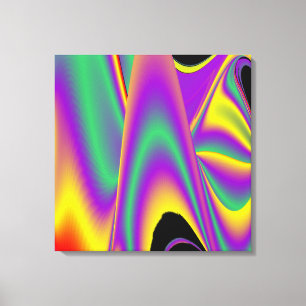 Magic of Färg Abstrakt 3D Rainbowart Canvastryck