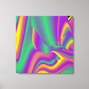 Magic of Färg Abstrakt 3D Rainbowart Canvastryck