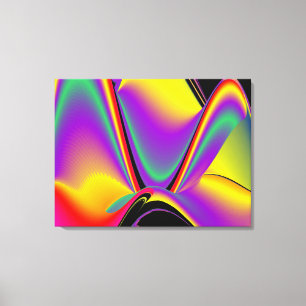Magic of Färg Abstrakt 3D Rainbowart Canvastryck