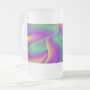 Magic of Färg, Abstrakt 3D Rainbowart Frostat Ölglas