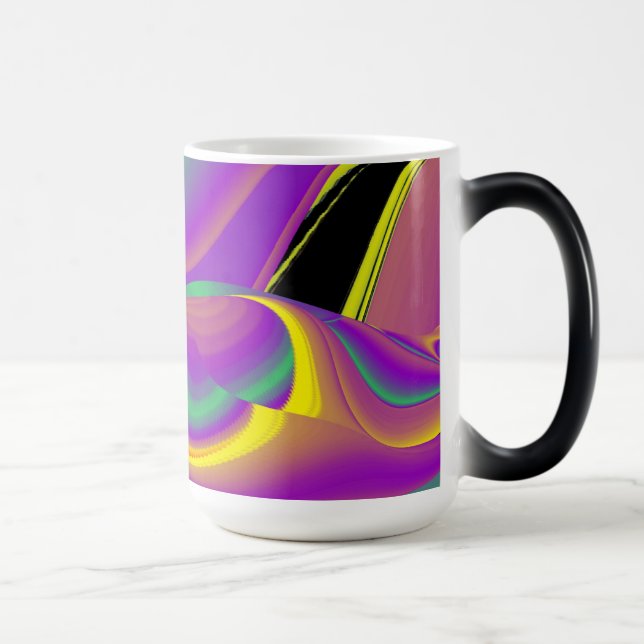 Magic of Färg, Abstrakt 3D Rainbowart Magisk Mugg (Höger)