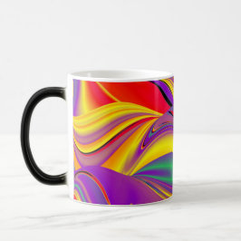 Magic of Färg, Abstrakt 3D Rainbowart Magisk Mugg