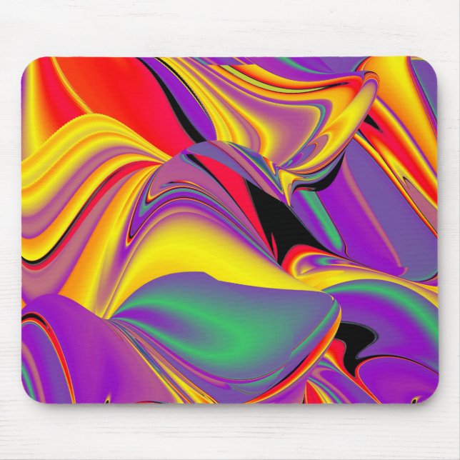 Magic of Färg Abstrakt 3D Rainbowart Musmatta (Framsidan)