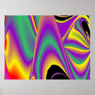 Magic of Färg Abstrakt 3D Rainbowart Poster