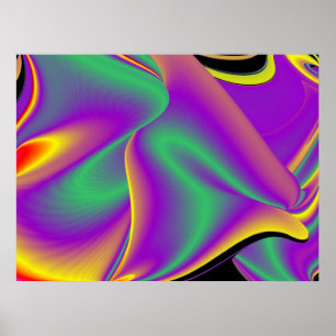 Magic of Färg Abstrakt 3D Rainbowart Poster