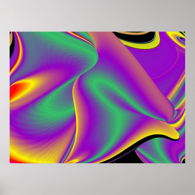 Magic of Färg Abstrakt 3D Rainbowart Poster (Framsidan)