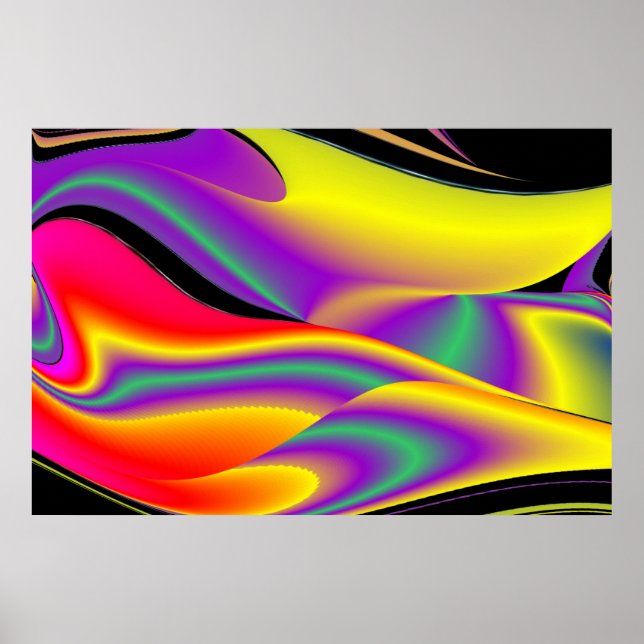 Magic of Färg Abstrakt 3D Rainbowart Poster (Framsidan)