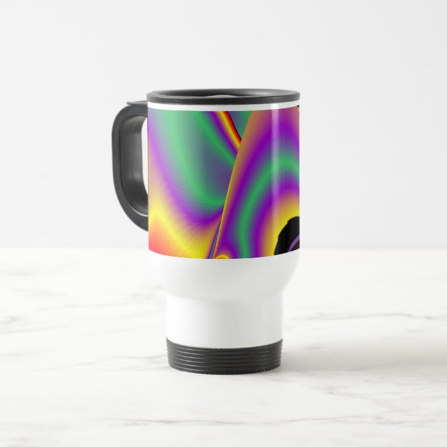 Magic of Färg, Abstrakt 3D Rainbowart Resemugg (Framsida vänster)