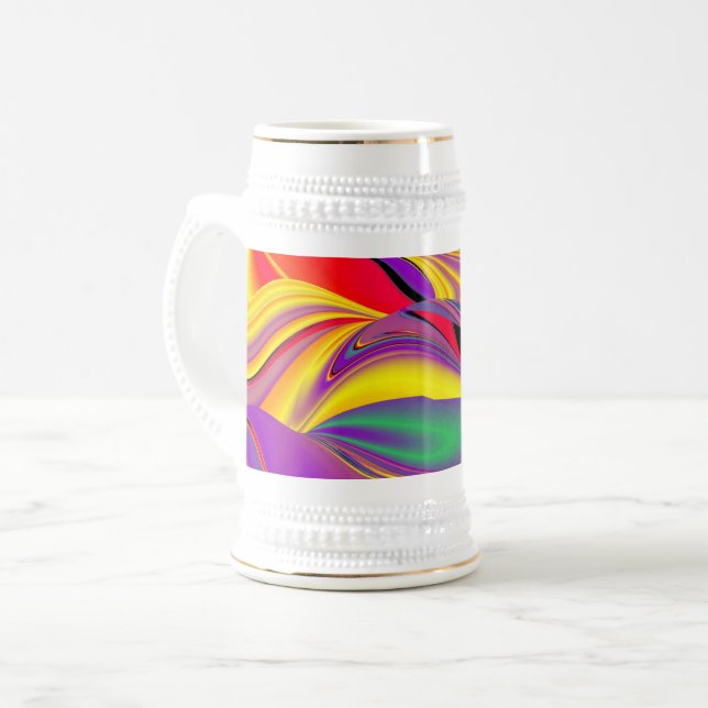 Magic of Färg, Abstrakt 3D Rainbowart Sejdel (Framsida vänster)