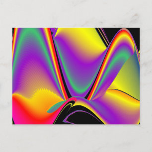 Magic of Färg Abstrakt 3D Rainbowart Vykort