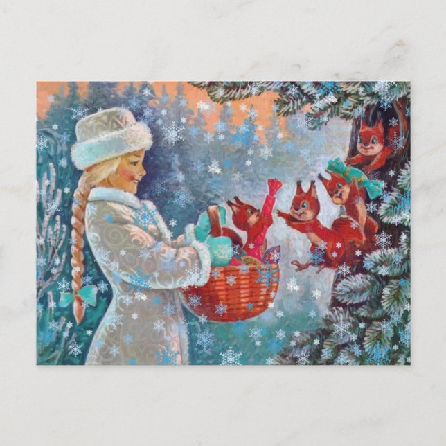 Magic of the North Pole Helgdag Postcard Helg Vykort (Framsida)