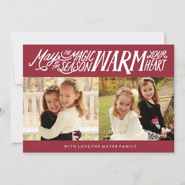 Magic of the Season Helgdag Photo Card Julkort (Framsida)