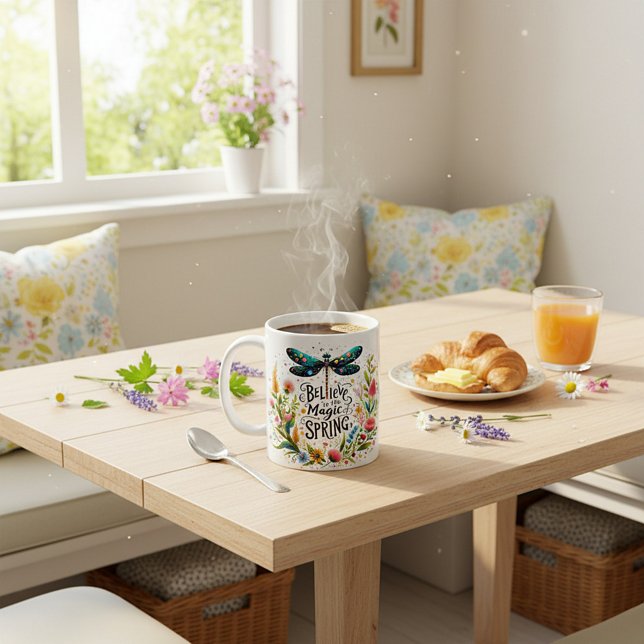 Magic of Vår blommigt Kaffemugg (Skapare uppladdad)