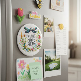 Magic of Vår blommigt Magnet