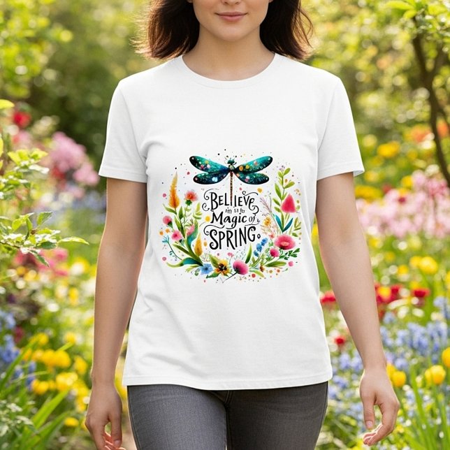 Magic of Vår blommigt T Shirt (Skapare uppladdad)