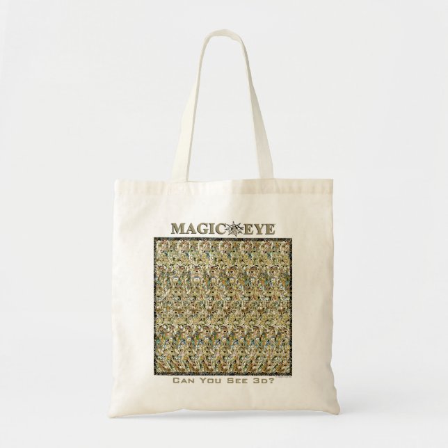 Magic Öga® 3D "Mirage" Tote Bag Tygkasse (Framsidan)
