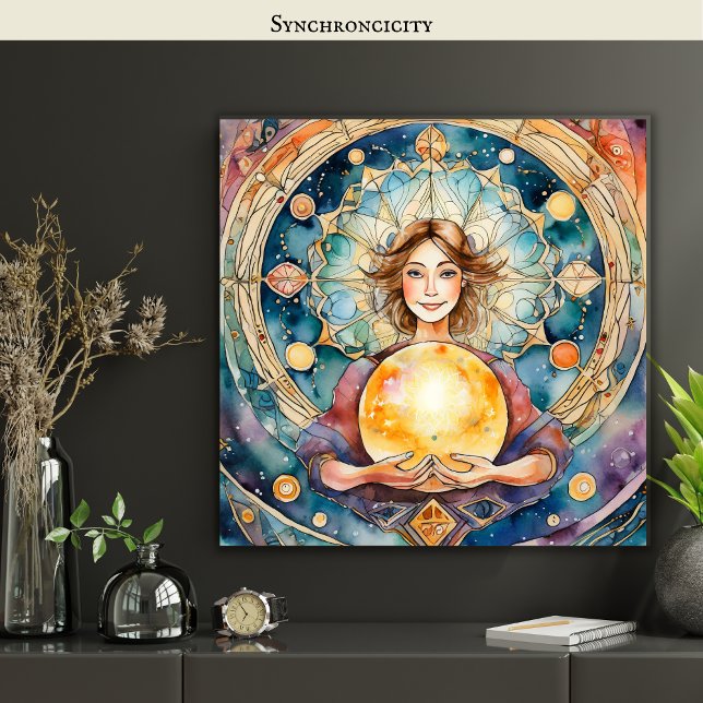 Magic Orbs Spirituality Mysticism One Soul Cosmic Poster (Skapare uppladdad)
