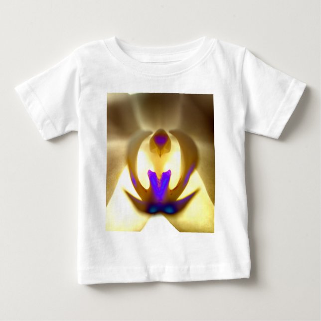 Magic Orchid Print White T-Shirt (Framsida)