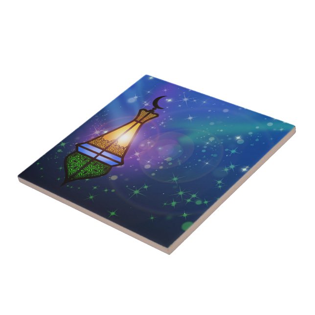 Magic Oriental Lantern - Ceramic Tile Kakelplatta (Sidan)