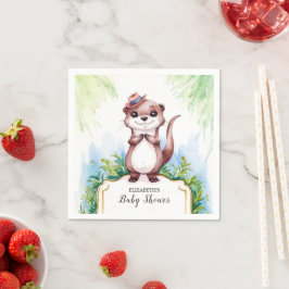 Magic Otter Baby Shower Pappersservett