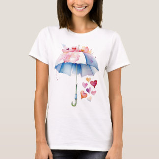 Magic Parbrella with Hearts T Shirt