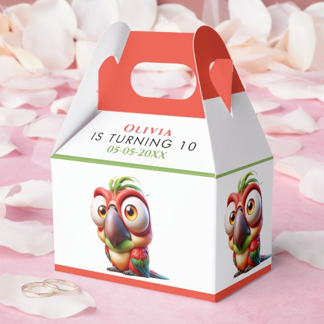 Magic Parrot Caricatures 1st Birthday Presentaskar (Bröllop)