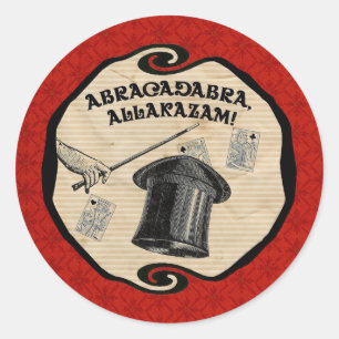 Magic Party Abracadabra Sticker Runt Klistermärke