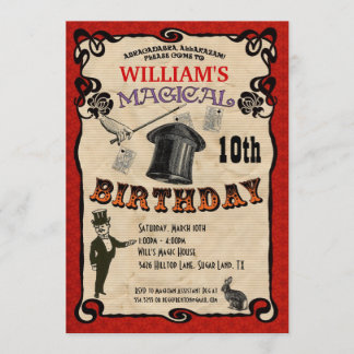 Magic Party-inbjudan Inbjudningar