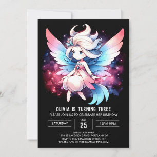 Magic Pastel Fairy Birthday Inbjudningar