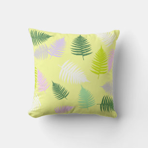 Magic Pastel Fern Lövs Cushion Dekorativ kudde
