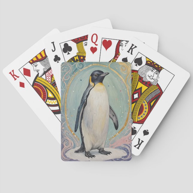 Magic Pastel Penguin Casinokort (Baksidan)