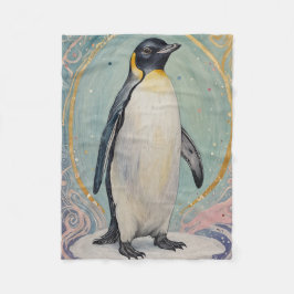 Magic Pastel Penguin Fleecefilt