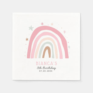 Magic Pastel Rainbow Barns födelsedag Party Pappersservett