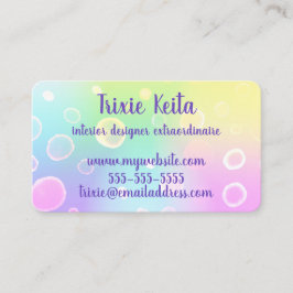 Magic Pastel Rainbow Visitkort