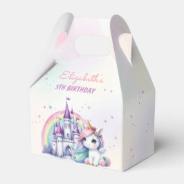 Magic Pastel Unicorn Rainbow Birthday Presentaskar
