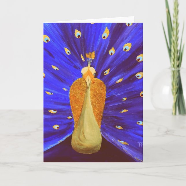 Magic Peacock - gratulationskort Kort (Framsida)