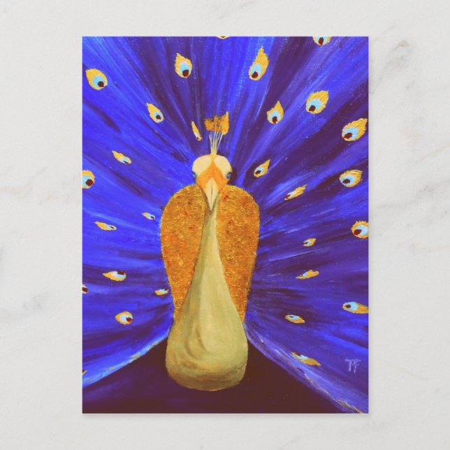 Magic Peacock Vykort (Framsida)