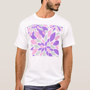 Magic Petals Lila blommor T Shirt